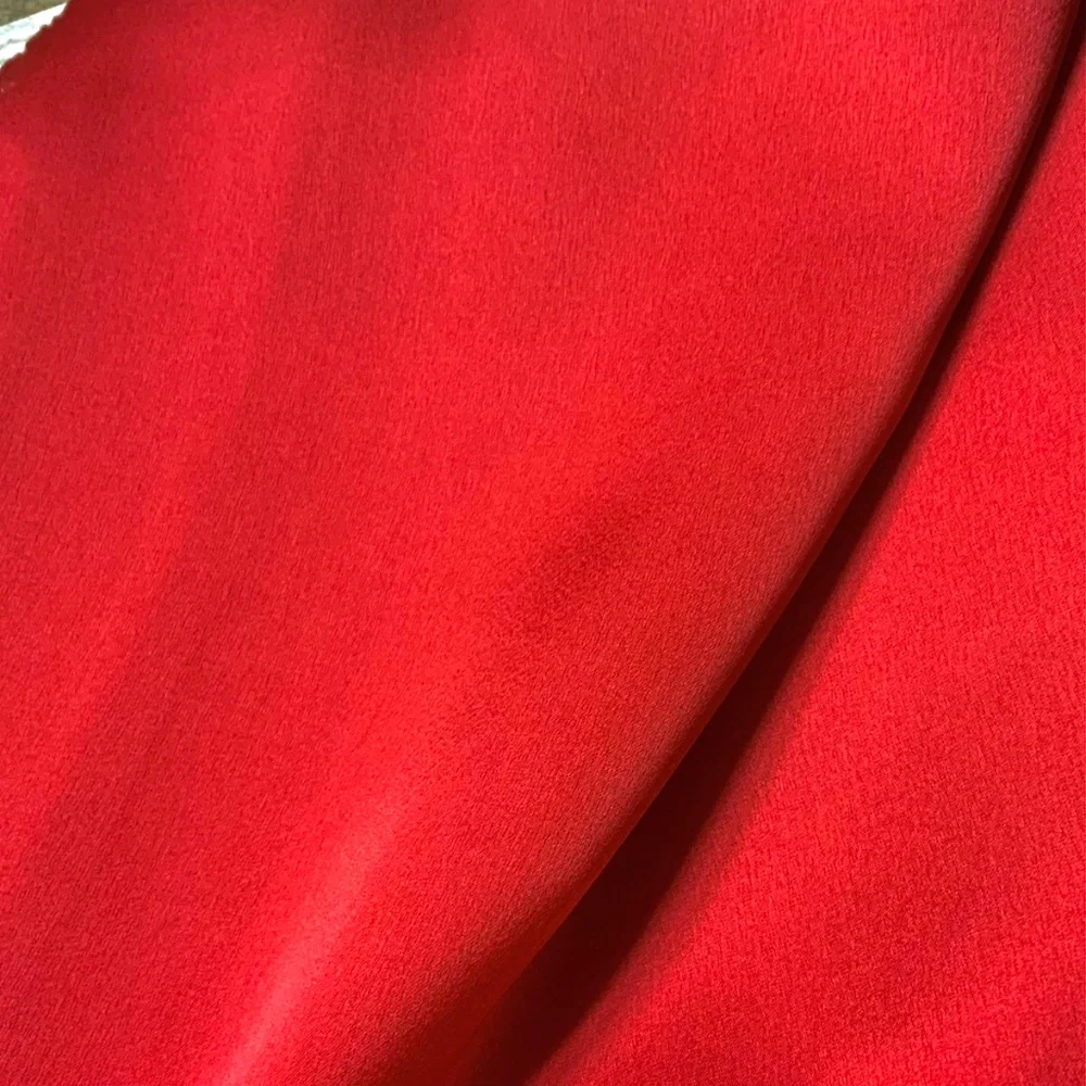 100% SILK SATIN Bright Red Large Shawl Scarf Wedding Wrap Bridesmaid Cover up